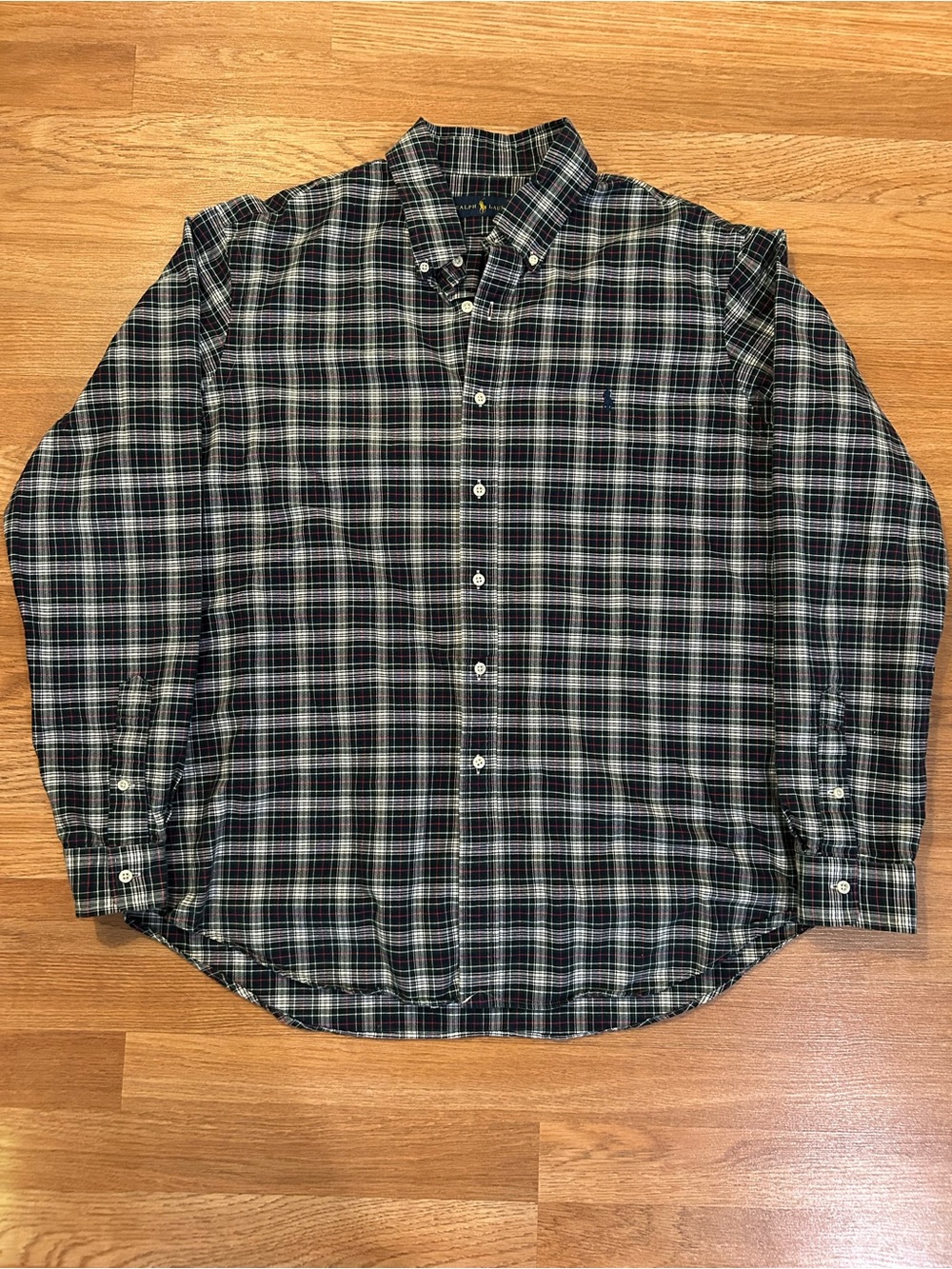 Ralph Lauren Men's Long-Sleeve Plaid Button-Down Shirt